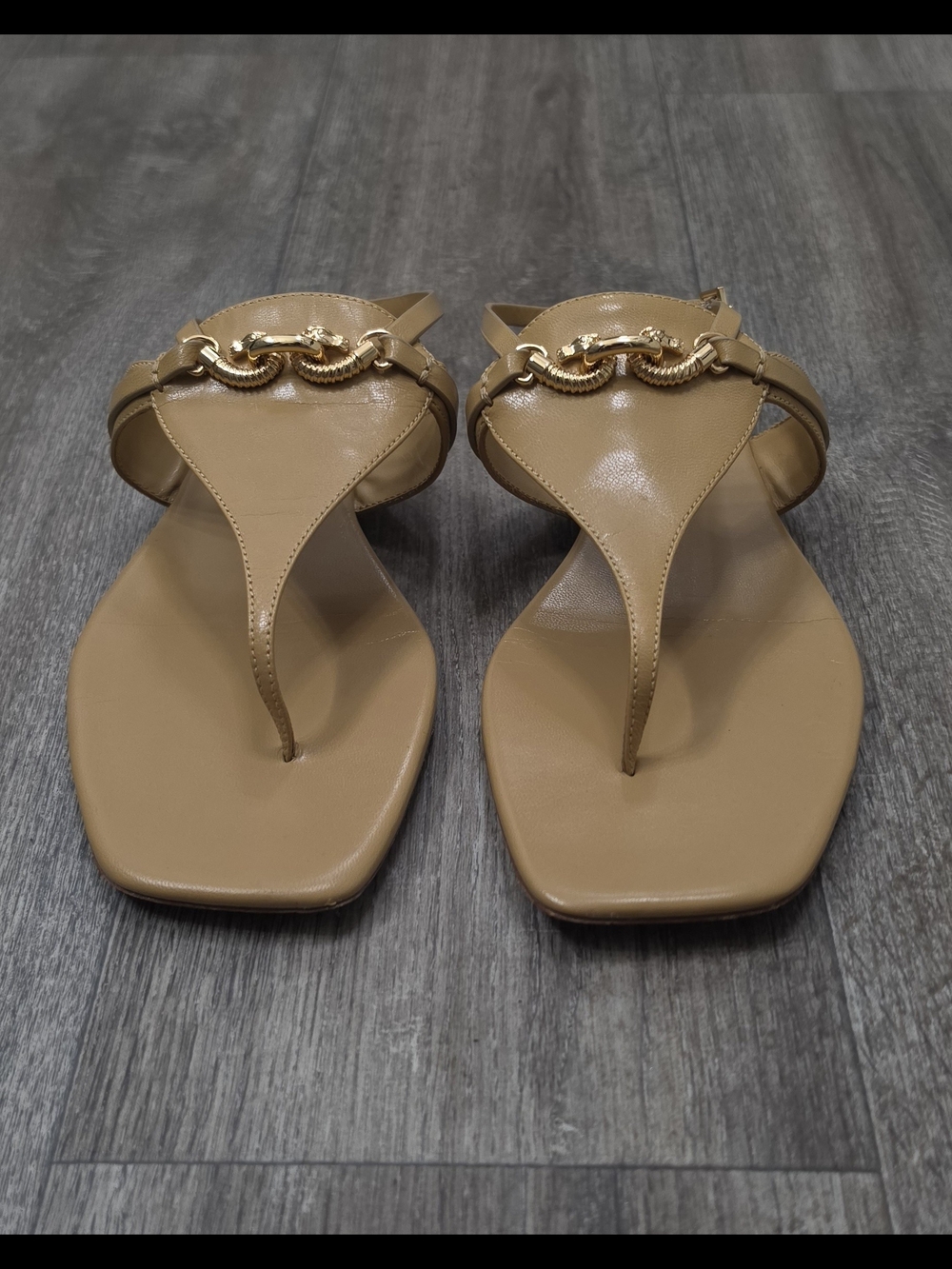 Tory Burch Jessa Embellished Leather Slingback Sandals-Size 9 - Picture 3 of 11
